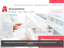 Tablet Screenshot of berg-apotheke-tecklenburg.de